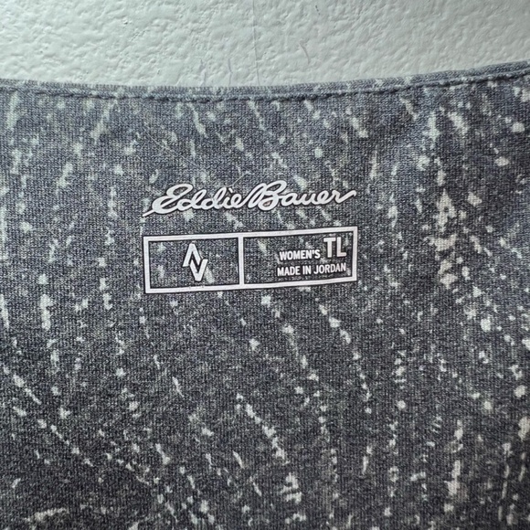 Eddie Bauer Lily Travel Dress Gray Faux Wrap UPF 50+ NEW Women's Size Large Tall - Picture 7 of 14